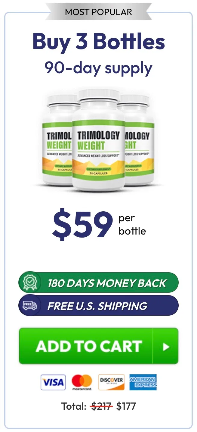 Trimology three bottles order