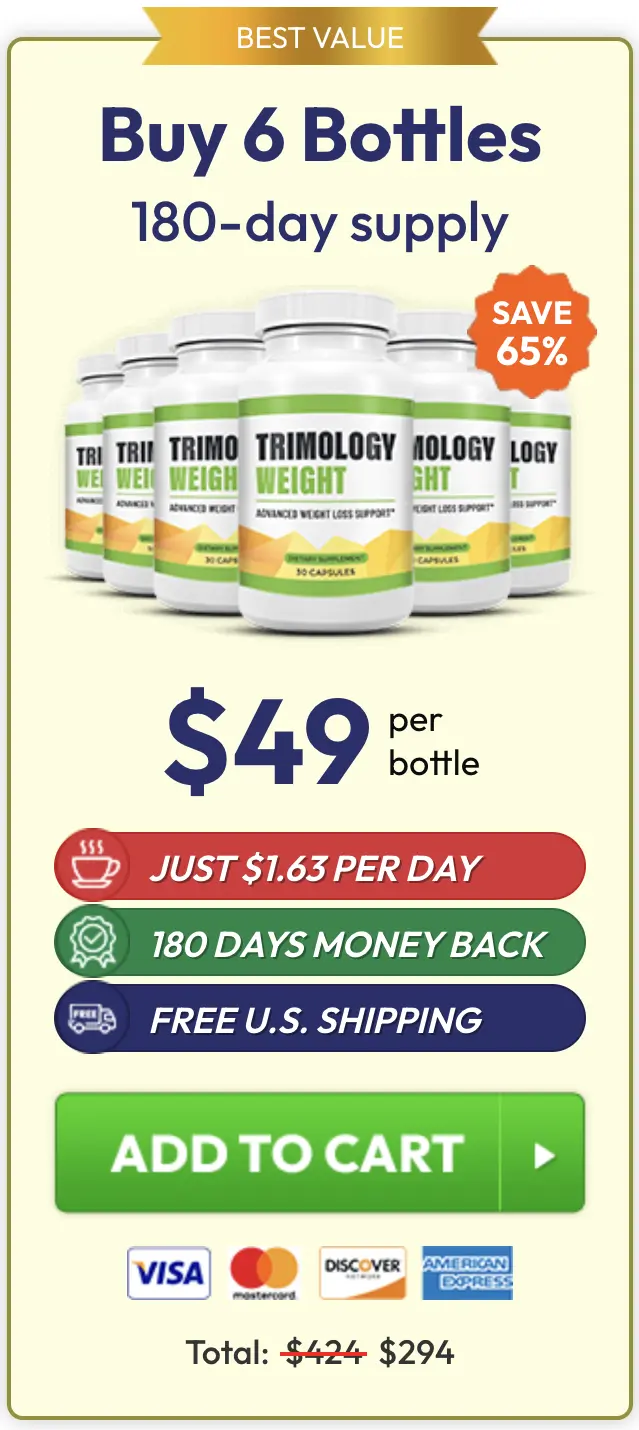 Trimology 6 bottles